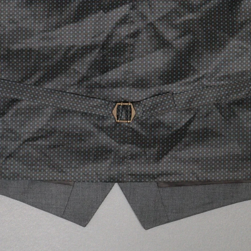 Shaquille O'Neal XLG Suit Vest Big & Tall Stretch Grey Formal Men 2XL NWT